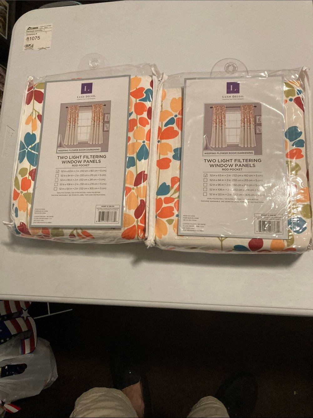 Lush Decor Floral Light-Filtering Window Panels - Multicolor
